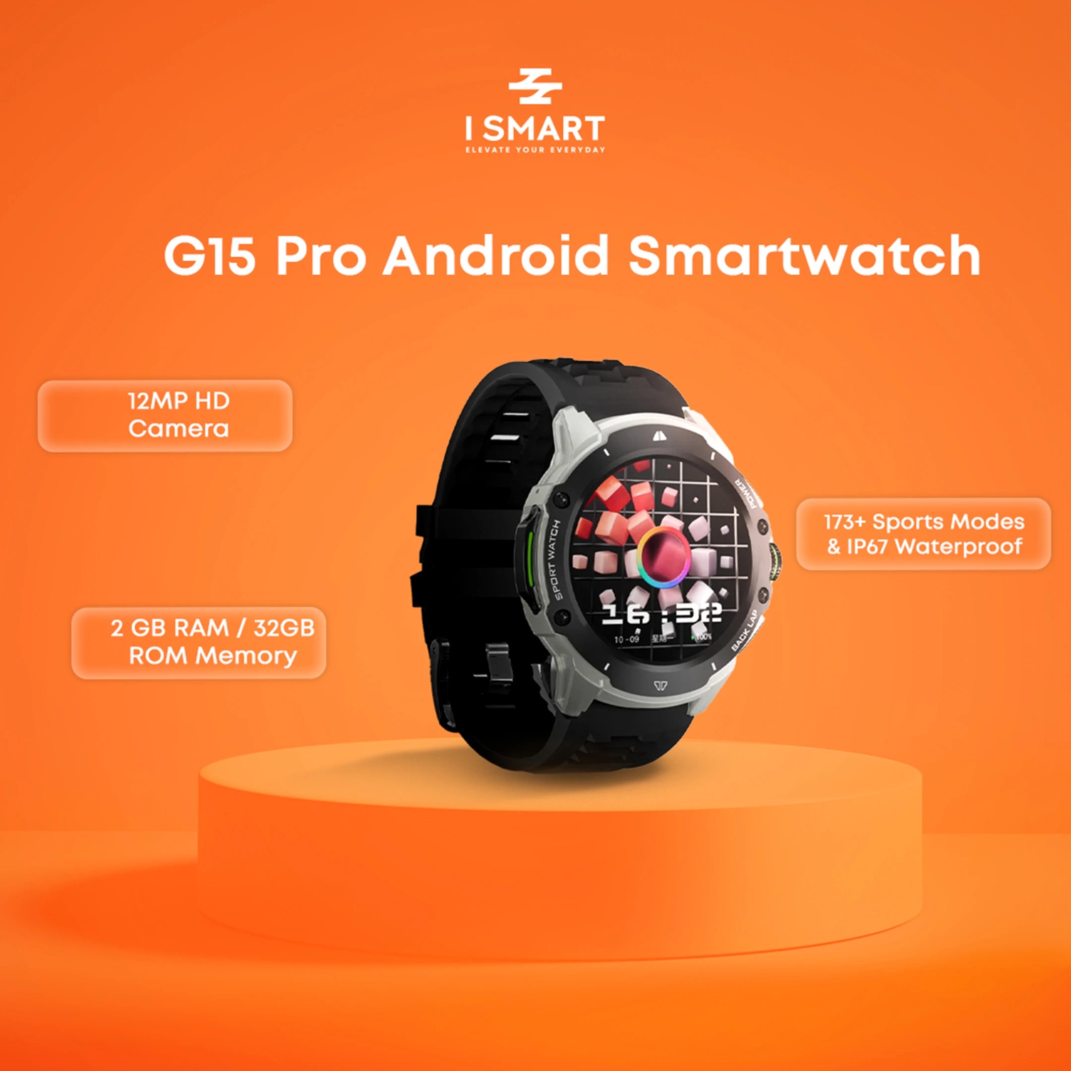 G15 Pro 5G Android Amoled Camera Smartwatch 2GB/32GB