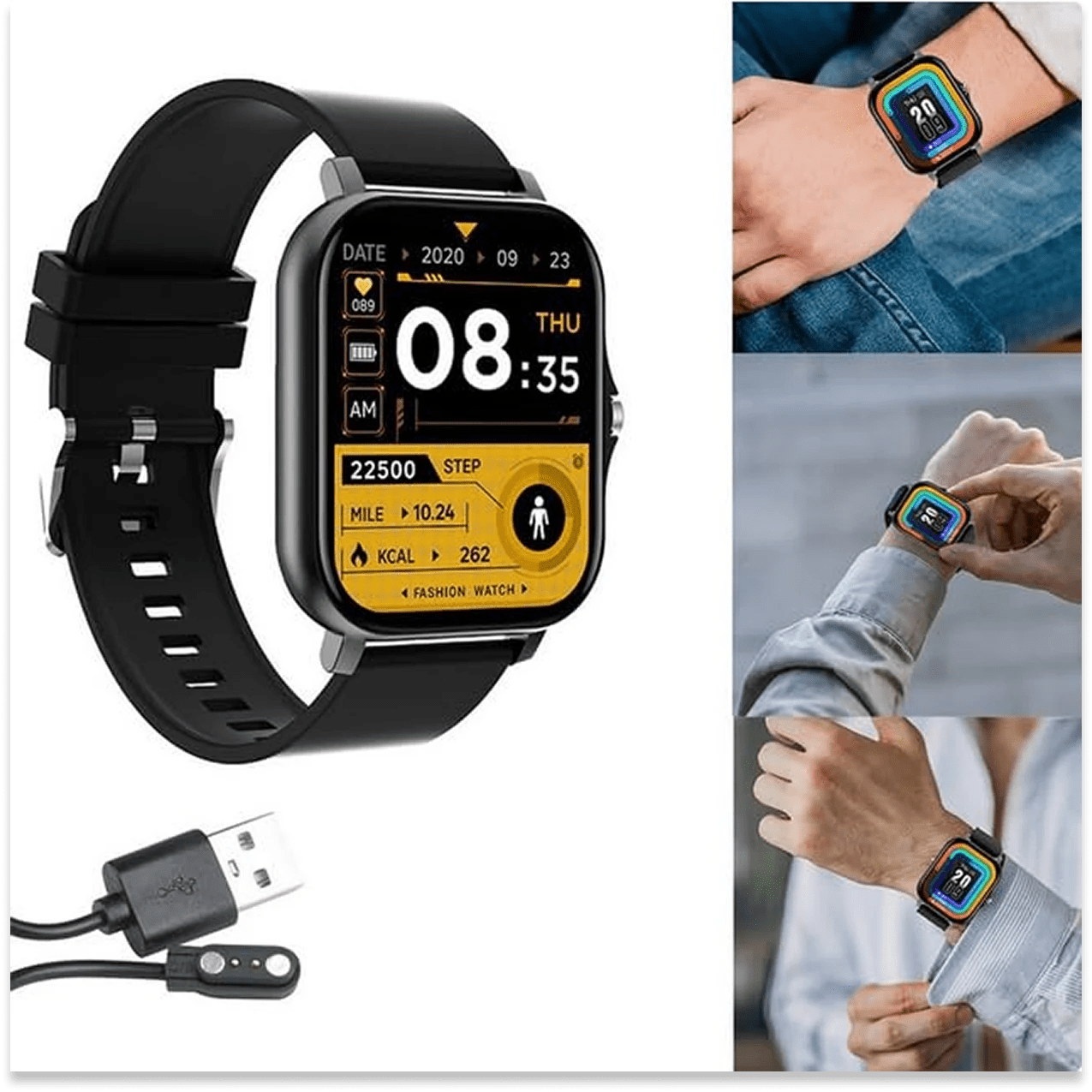 iSmart BudgetPack Combo – Smartwatch,  AirPods Pro 2nd generation ANC & MagSafe Powerbank