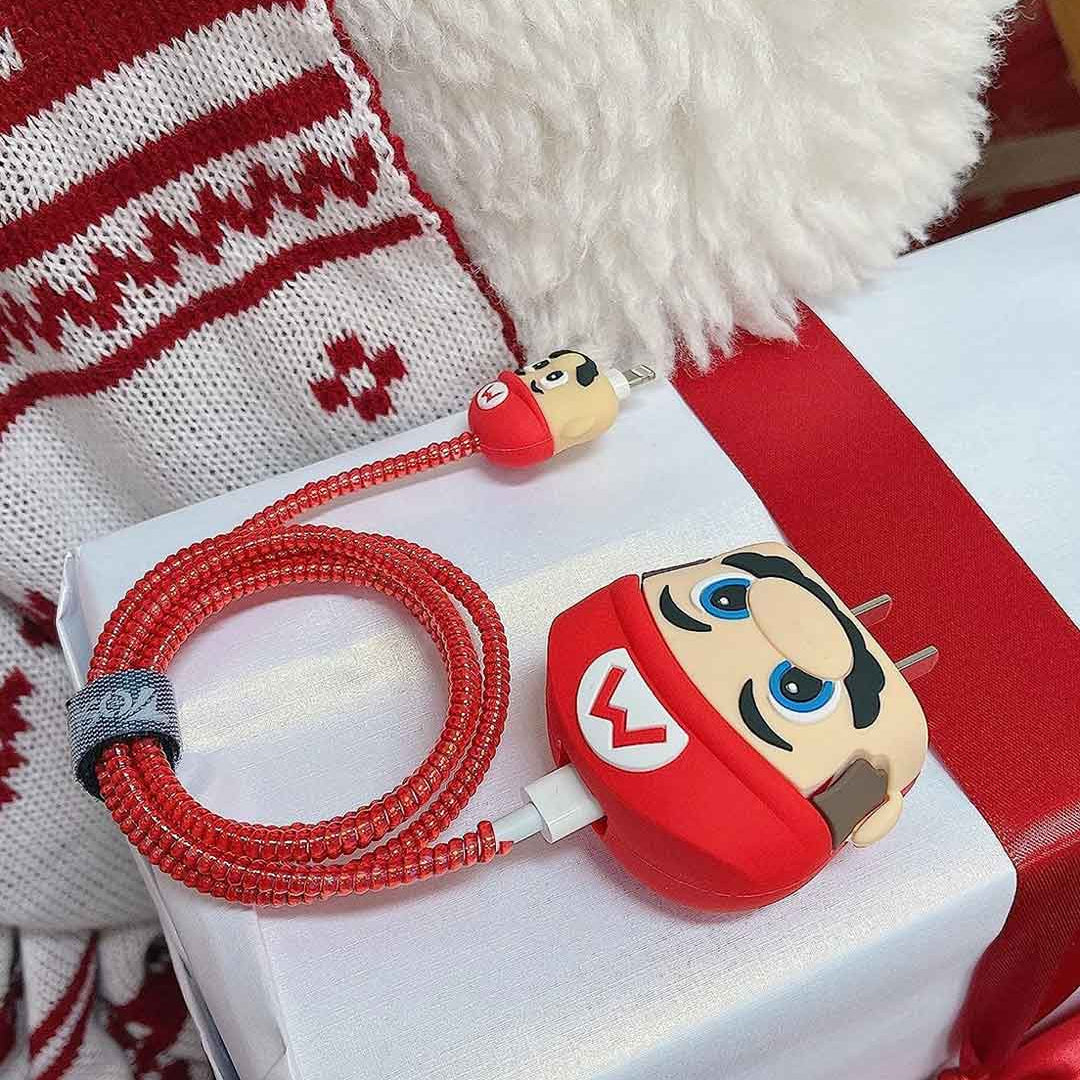 Super Mario Charger Case Cover & Cable Protector
