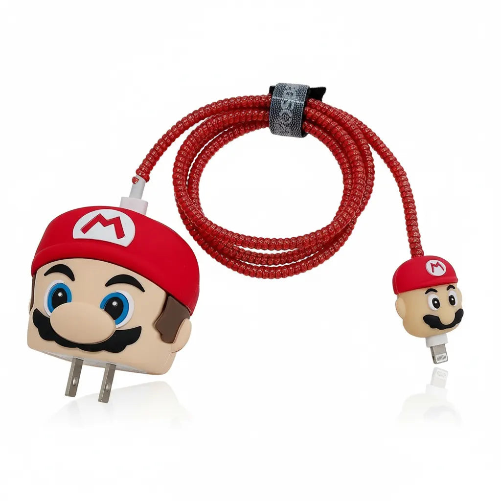 Super Mario Charger Case Cover & Cable Protector
